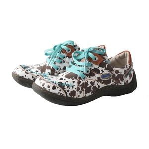 RARE TMA Time Dairy Dashers Stumble Stuff Groovy Glides Leather 9/40 Cow Shoes